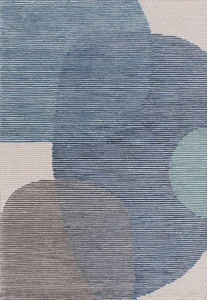 Dynamic Rugs ECCENTRIC 9603-591 Blue and Grey and Ivory